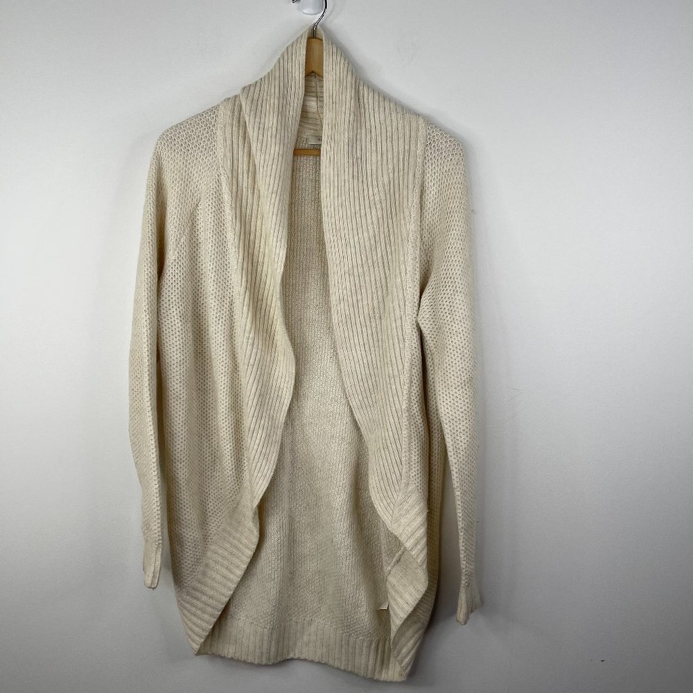 ARITZIA TALULA Women Knit White Cocoon Wrap Cardigan